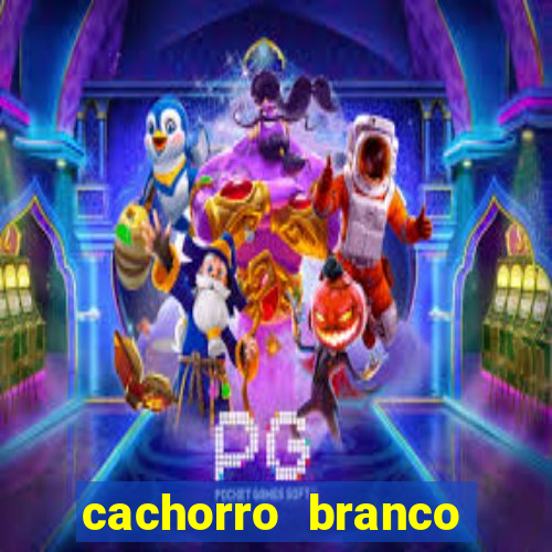 cachorro branco desenho animado