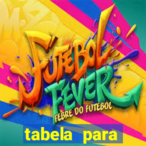tabela para misturar cores