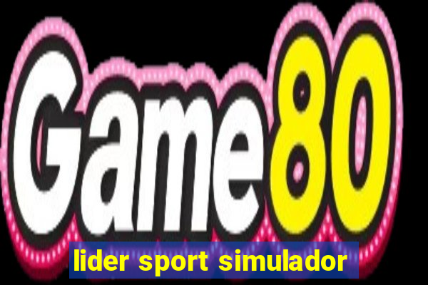 lider sport simulador