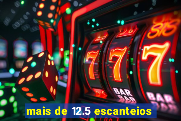 mais de 12.5 escanteios
